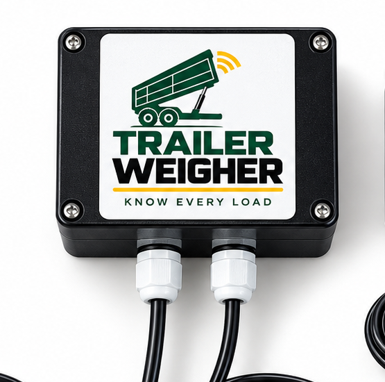 Trailer Weigher Main Box with the current Trailer Weigher product label.